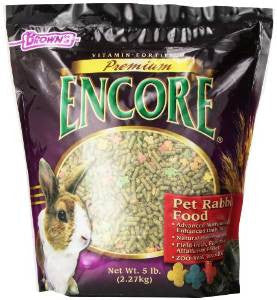 F.M. Brown’s 51196 Encore Premium Rabbit Food 5lb6 - 90767 {L + 1} C= 423142 - Small - Pet