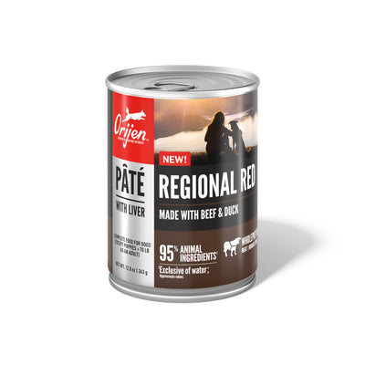 Orijen Pùté w/Liver Canned Dog Food Regional Red 12ea/12.8 oz 064992723774