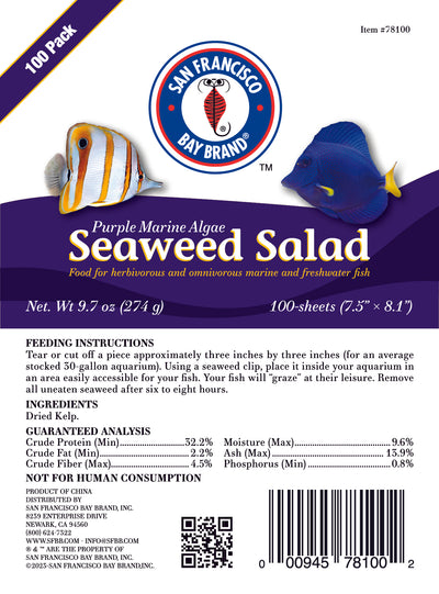 San Francisco Bay Brand Purple Marine Algae Seaweed Salad 100 pk 000945781002