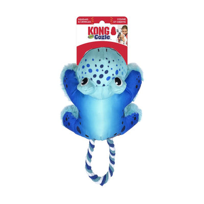 KONG Cozie Tuggz Dog Toy Frog Medium/Large 035585509099