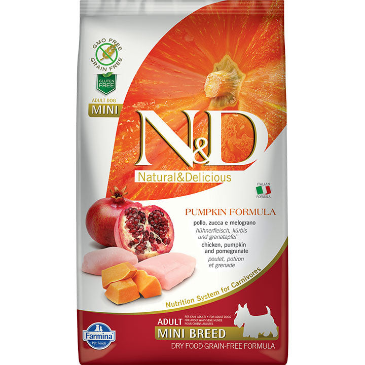 Farmina N&d Dog Pumpkin Chicken & Pomegranate Mini 15.4lb 010042 {L+1x} { } 8010276033635