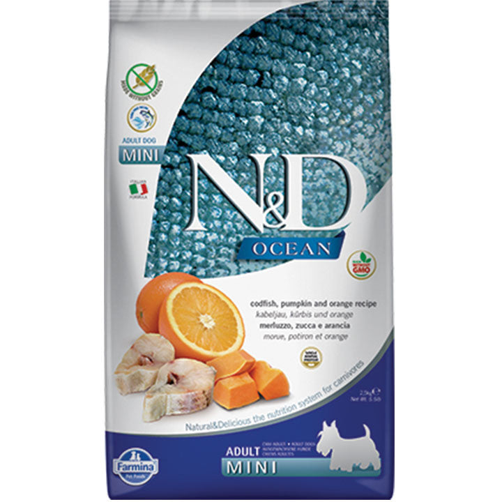 Farmina N&d Pumpkin Codfish & Orange Adult Dog Mini 5.5lb {L+1 } 8010276036520