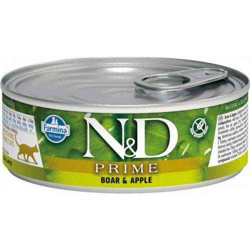 Farmina Natural & Delicious Prime B/apl Cat 24/2.5oz {L + x}