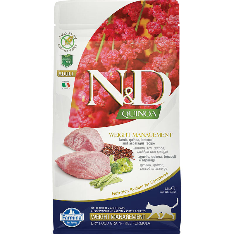 Farmina Quinoa Cat Weight Management Lamb 11lb [R} 8010276036964