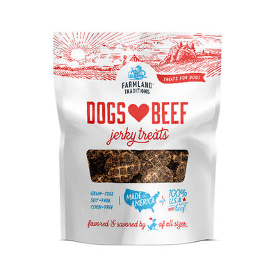 Farmland Traditions Dogs Love Beef Jerky Treats 13.5 oz - Dog