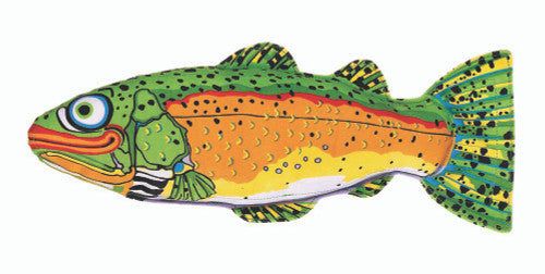 FAT CAT Classic Incredible Strapping Yankers Dog Toy Trout Multi - Color MD