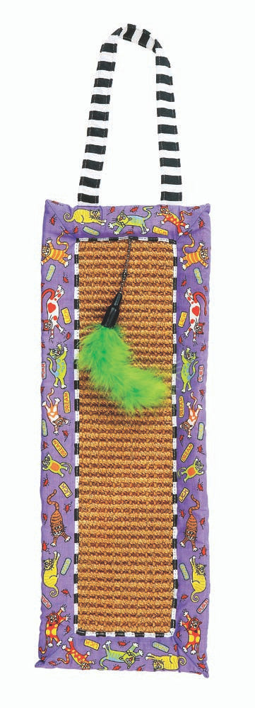 FAT CAT Scratchy Mat Doorknob Hanger Multi-Color One Size
