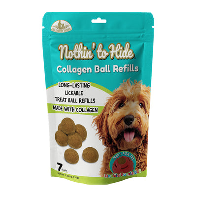 Fieldcrest Farms Nothin to Hide Collagen Ball Refills Dog Treat 7 pk 077234549803