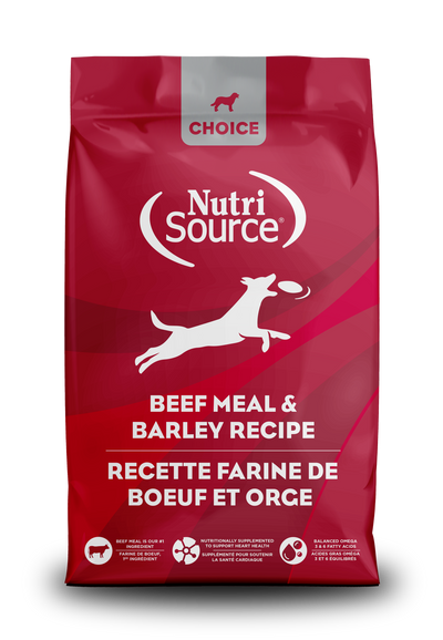 NutriSource Choice Adult ALS Dry Dog Food Beef 5 lb 073893230281