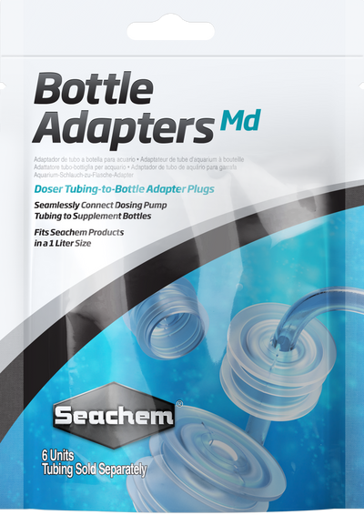 Seachem Laboratories Bottle Adapters Doser Tubing-to-Bottle Adapter Plugs Medium 000116015240