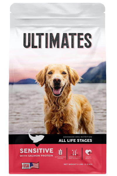 Ultimates Sensitive Dry Dog Food Salmon 5 lb 034846596083