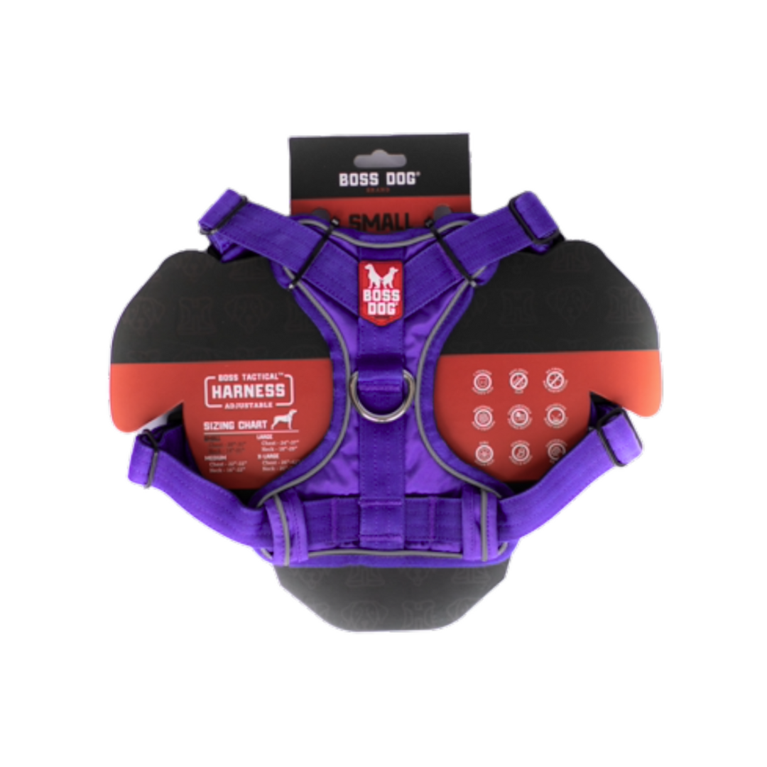 Boss Dog Tactical Dog Harness Purple Small 850036272854