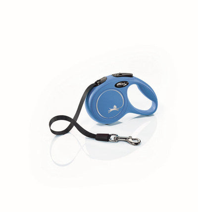 Flexi Classic Nylon Cord Dog Leash Blue 10ft XS up to 26lb