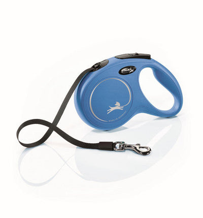 Flexi Classic Nylon Cord Dog Leash Blue 16ft MD up to 55lb