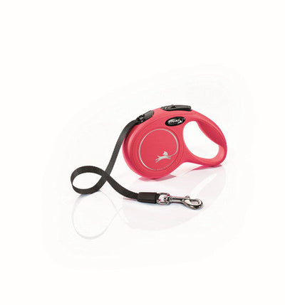 Flexi Classic Nylon Cord Dog Leash Red 10ft XS up to 26lb