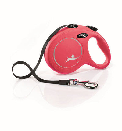 Flexi Classic Nylon Cord Dog Leash Red 16ft LG up to 132lb