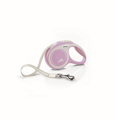Flexi New Comfort Retractable Tape Dog Leash Pink 10ft XS up to 26lb