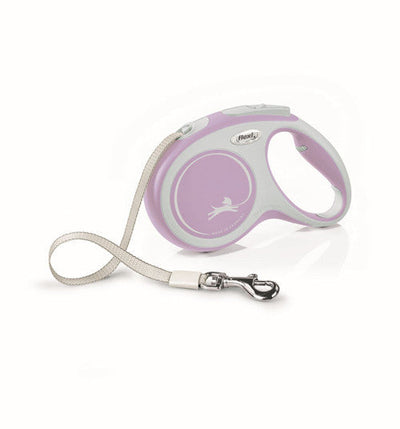 Flexi New Comfort Retractable Tape Dog Leash Pink 16ft MD up to 55lb