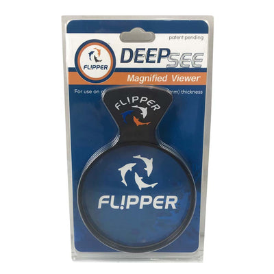 Flipper Cleaner DeepSee Magnified Aquarium Viewer Black, Clear 4 in