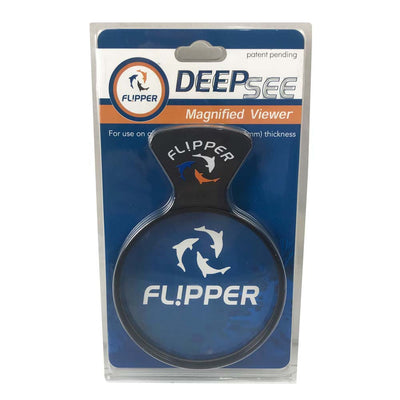 Flipper Cleaner DeepSee Magnified Aquarium Viewer Black, Clear 4 in