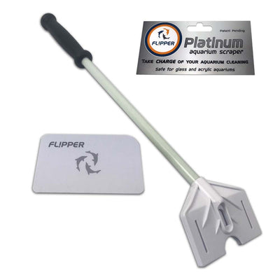Flipper Cleaner Platinum Aquarium Scraper for Glass and Acrylic Tanks 18 in