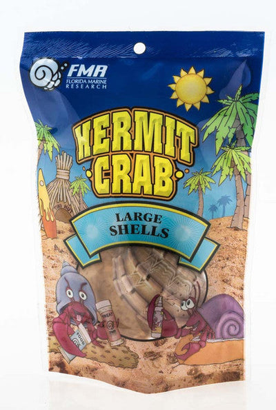 Florida Marine Research Natural Shell Terrarium Ornament Multi - Color 2pk LG - Reptile