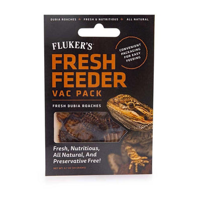 Fluker's Fresh Feeder Vac Pack Reptile Food Dubia Roaches .7 Ounces