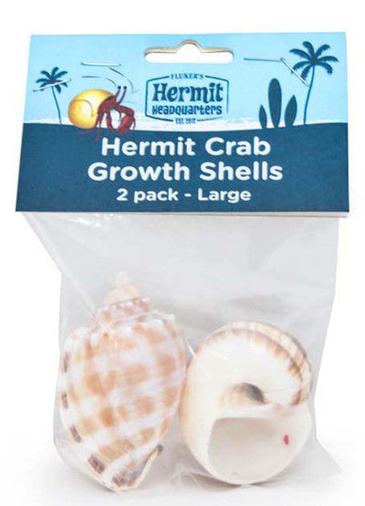 Fluker’s Hermit Crab Growth Shells Assorted 2pk LG - Reptile