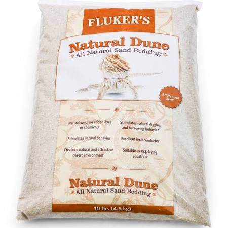 Fluker's Natural Dune All Natural Sand Bedding 10 lb {L-1}919253 091197370052