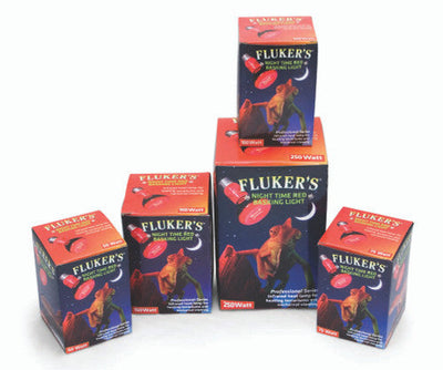 Fluker’s Night Time Red Basking Spotlight Infrared Heat Lamp 50 Watts - Reptile