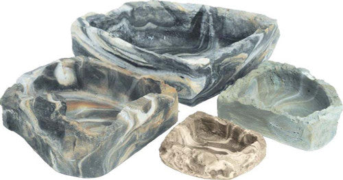 Fluker’s Non - porous Food and Water Corner Bowl Multi - Color 9in LG - Reptile