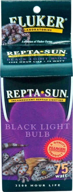 Flukerās Repta - Sun Incandescent Reptile Black Nightlight Bulb 60 Watts
