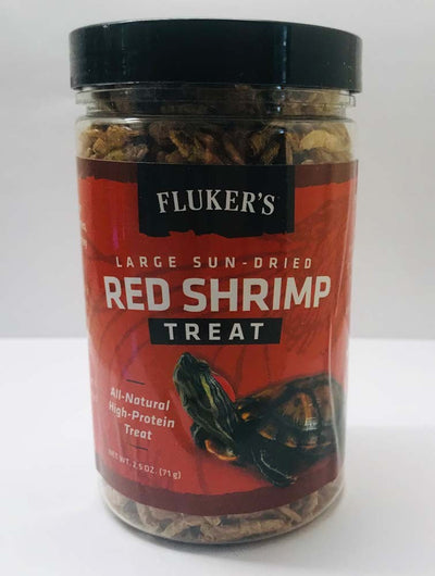 Fluker's Sun-Dried Red Shrimp Reptile Treat 2.5 Ounces