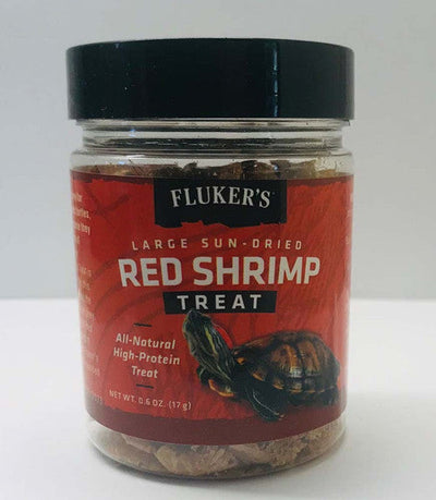 Fluker’s Sun - Dried Red Shrimp Reptile Treat.6 Ounces