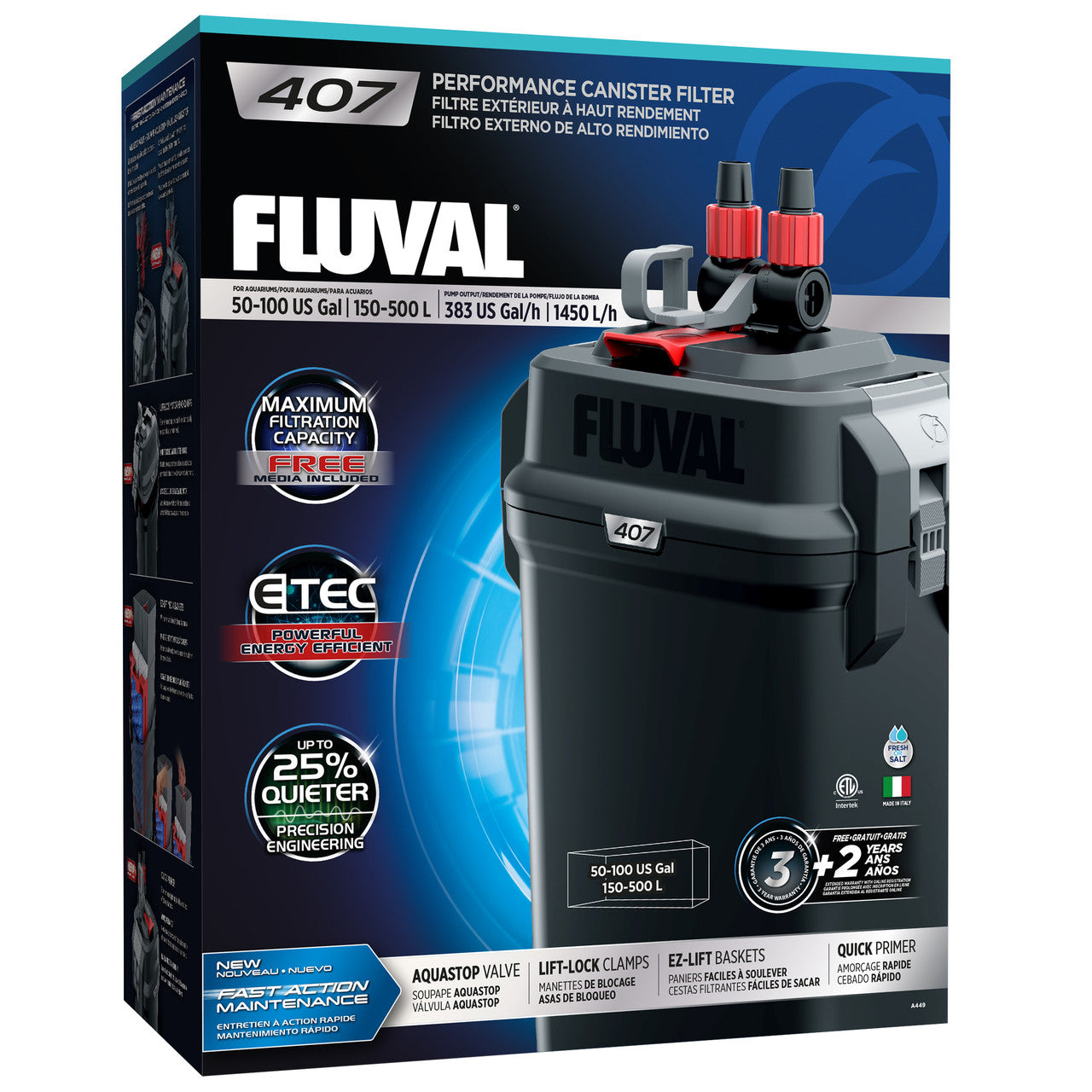 Fluval 407 External Filter 015561104494