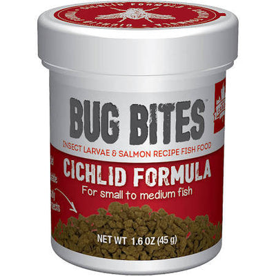 Fluval Bug Bites Small Medium Cichlid Granules 1.6oz A6580{L+7} 015561165808