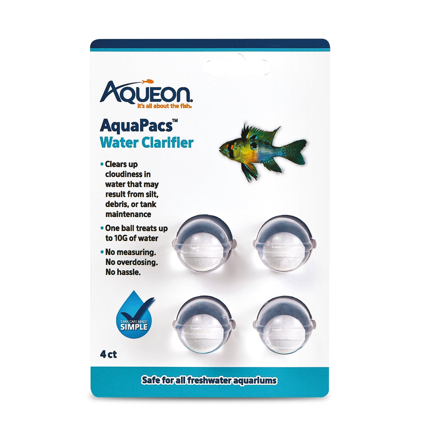 Aqueon AquaPacs Water Clarifier 6ea/4-pk 015905002707