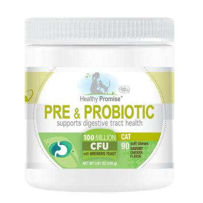 Four Paws Healthy Promise Pre and Probiotics for Cats Soft Chews 90 Count - Cat