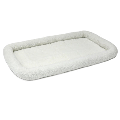 MidWest Homes for Pets QuietTime Bolster Dog Bed White 35In X 54 in 027773004929