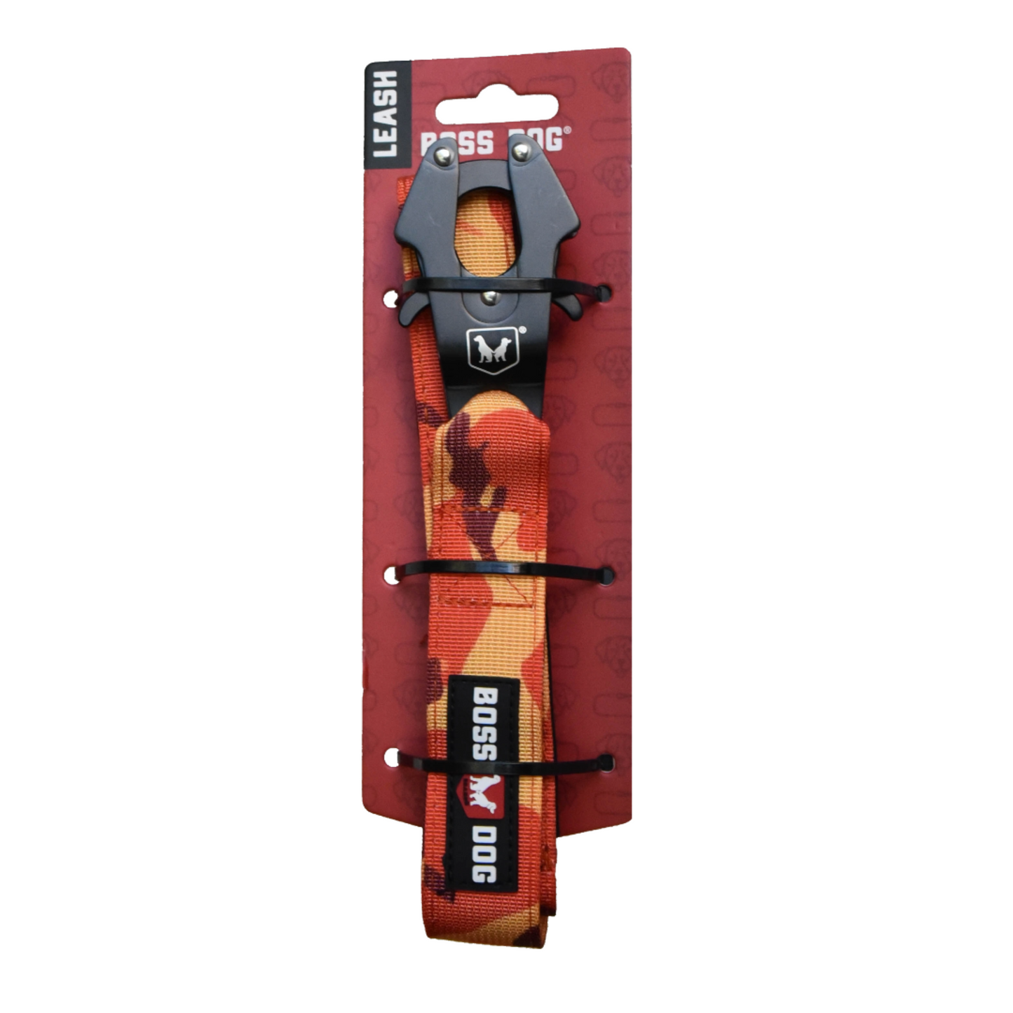 Boss Dog Tactical Dog Leash Orange Camo 4 ft 850030579263