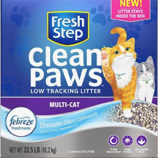 Fresh step cat litter clean paws hotsell