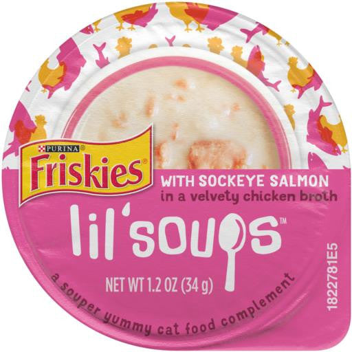 Friskies Lil' Soups Salmon 8/1.2oz