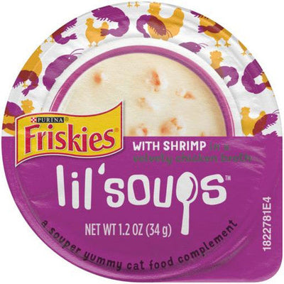 Friskies Lil’ Soups Shrimp 8/1.2oz {L + 1}050304 - Cat