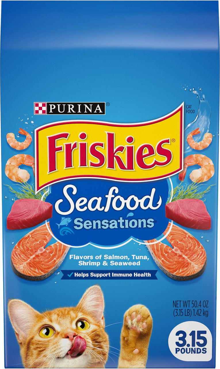 Friskies Seafood Sensations Cat Food 3.15lb{l-1} C= 050137 050000015474