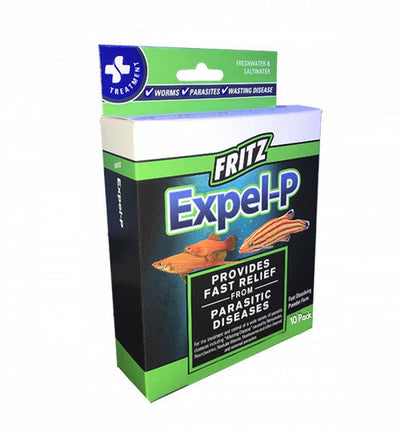 Fritz Expel - P Parasitic Fish Medication 10 Count - Aquarium
