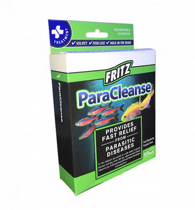Fritz ParaCleanse Parasitic Fish Medication 10 Count - Aquarium