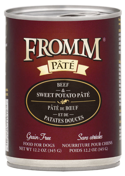 Fromm Beef & Sweet Potato Pate Canned Dog Food 12.2 oz