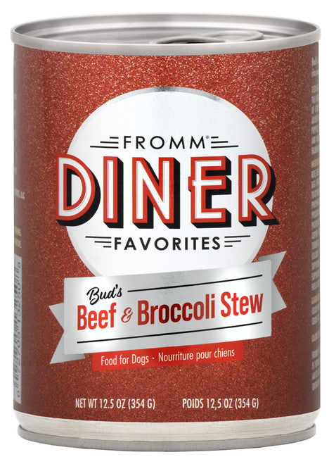 Fromm Diner Favorites Bud’s Beef & Broccoli Stew Canned Dog Food 12.5 oz
