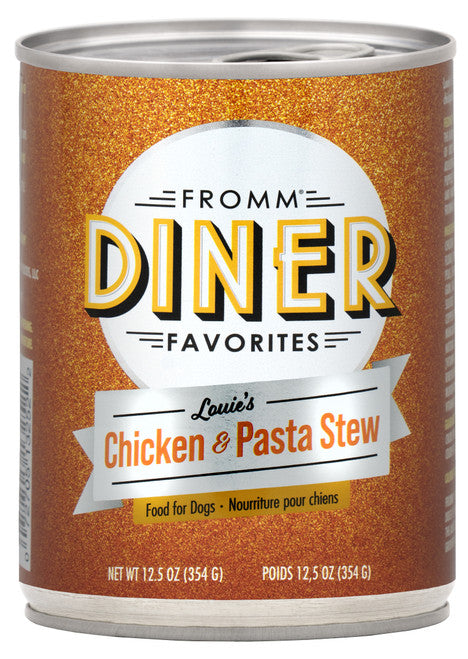 Fromm Diner Favorites Louie’s Chicken & Pasta Stew Canned Dog Food 12.5 oz