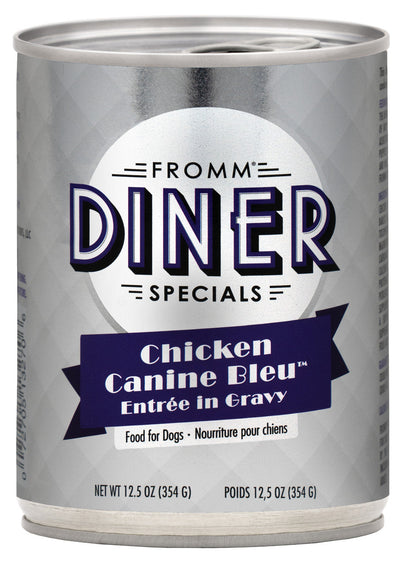 Fromm Diner Specials Chicken Canine Bleu Entree in Gravy Canned Dog Food 12.5 oz